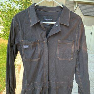 Wildfang - The Essential Long Sleeve Coverall - size large - black